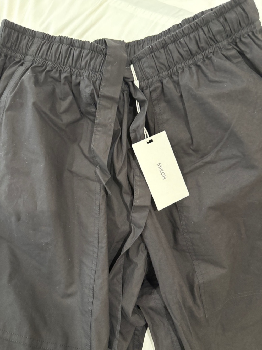 Mikoh Black Drawstring Waist Pants - Picture 5 of 7
